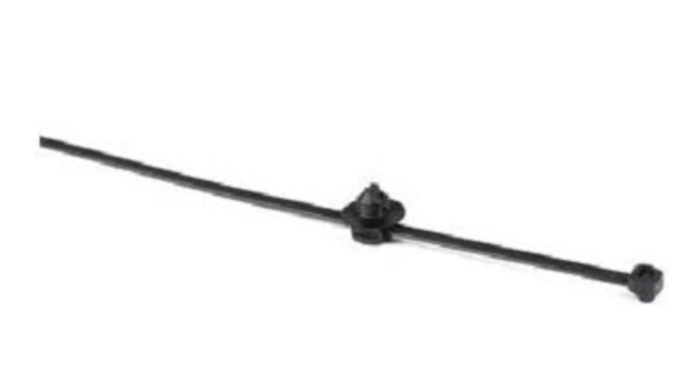 HellermannTyton Cable Ties, 380mm x 7.6 mm, Black Polyamide