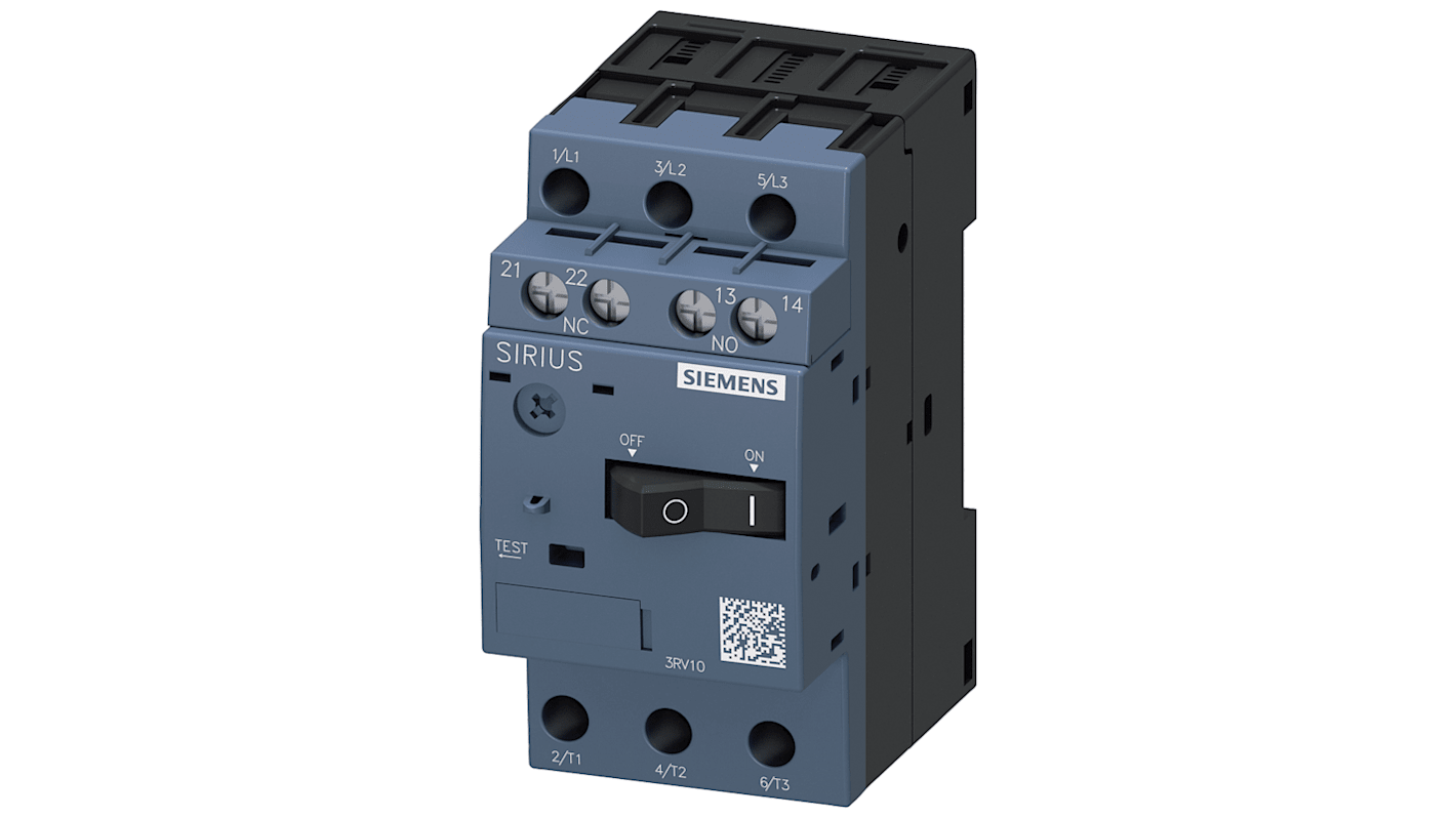 Unidad de protección del motor Siemens SIRIUS 3RV1, 400 V, 160 mA