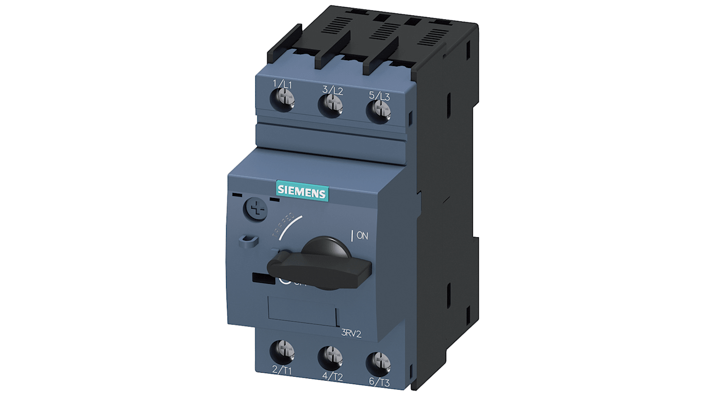 Controllo del carico del motore Siemens, protezione SIRIUS, 3 ingressi, 690 V, 6,3 A SIRIUS 3RV2