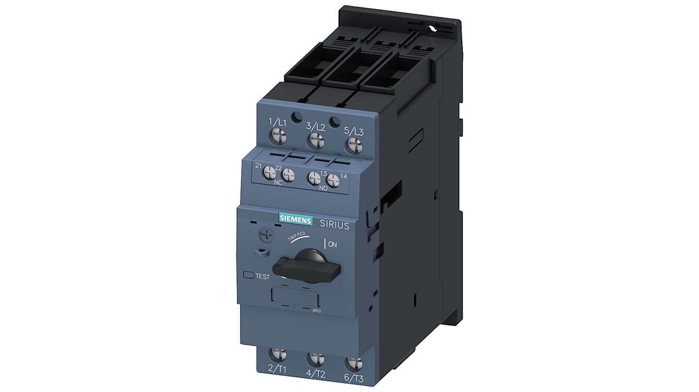 Controllo del carico del motore Siemens, protezione SIRIUS, 3 ingressi, 690 V, 36 A SIRIUS 3RV2