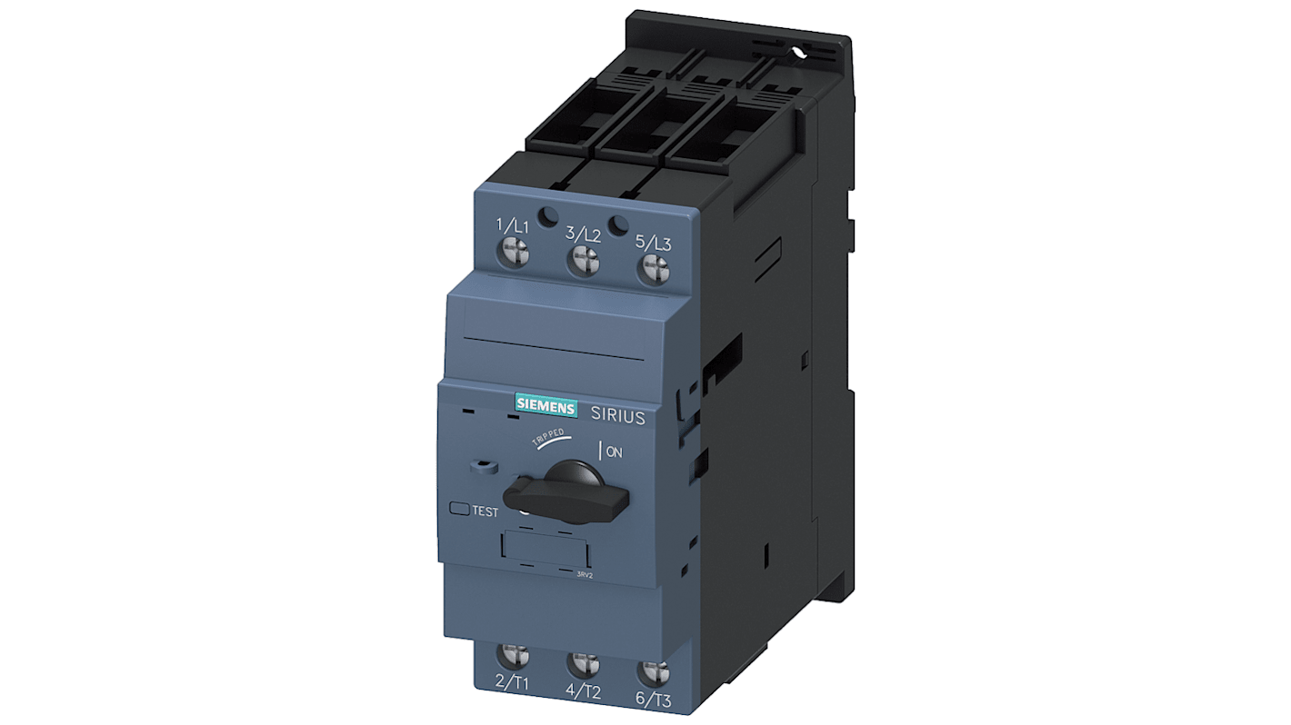 Siemens SIRIUS 3RV2 Motorschutzeinheit, 45 A Last-Kontrollgerät 3 Eingänge 690 V SIRIUS mit  mit Stromwandler