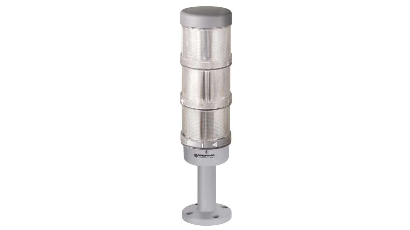 Rs-Online Torretta di segnalazione Werma 24 V LED 3 elementi lenti Rosso/Verde/Giallo
