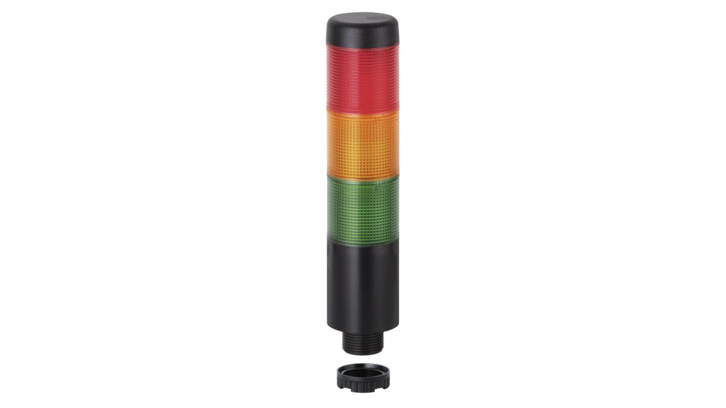 Rs-Online Torretta di segnalazione Werma 12 V LED 3 elementi lenti Rosso/Verde/Giallo