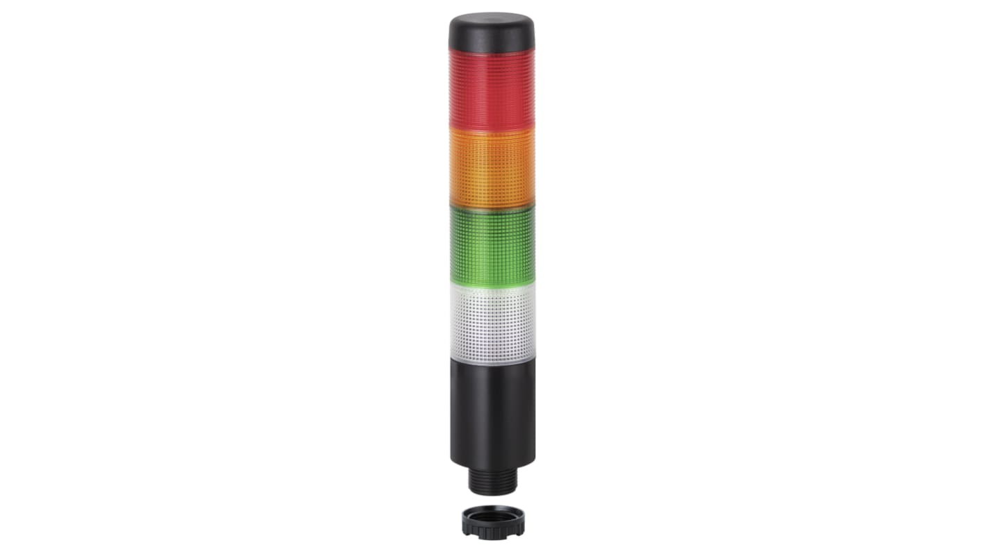 Rs-Online Torretta di segnalazione Werma 24 V LED 4 elementi lenti lenti Trasparente verde rosso giallo