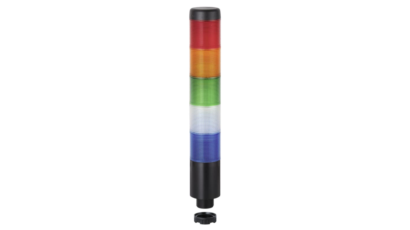 Rs-Online Torretta di segnalazione Werma 24 V LED 5 elementi lenti lenti Blu trasparente verde rosso giallo