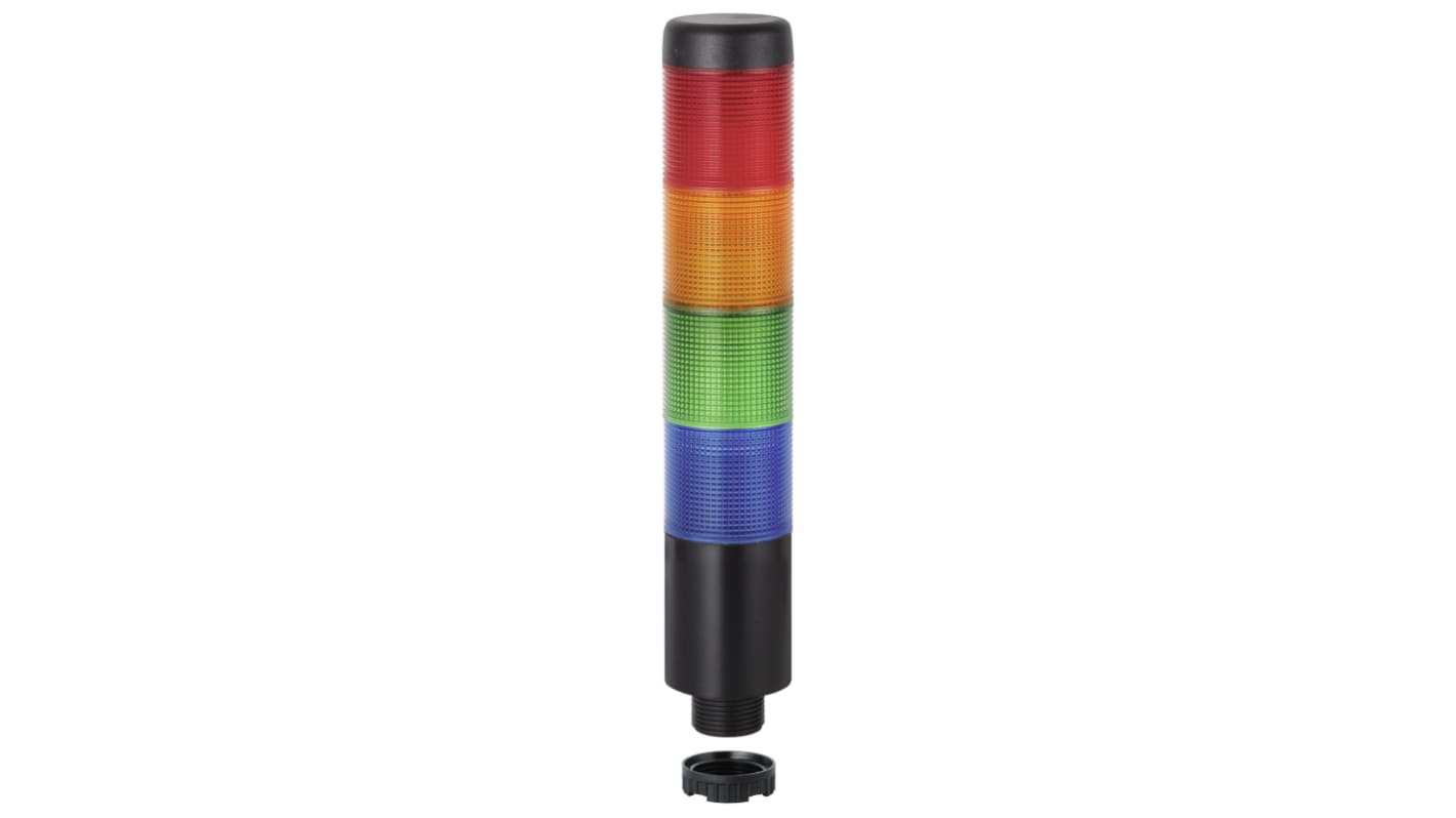 Rs-Online Torretta di segnalazione Werma 24 V LED 4 elementi lenti lenti Blu verde rosso giallo