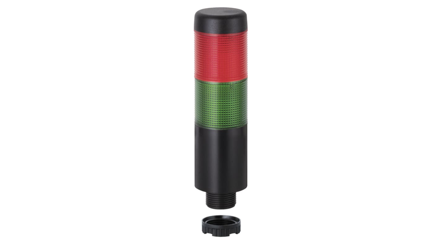 Rs-Online Torretta di segnalazione Werma 12 V LED 2 elementi lenti Rosso/Verde con Cicalino
