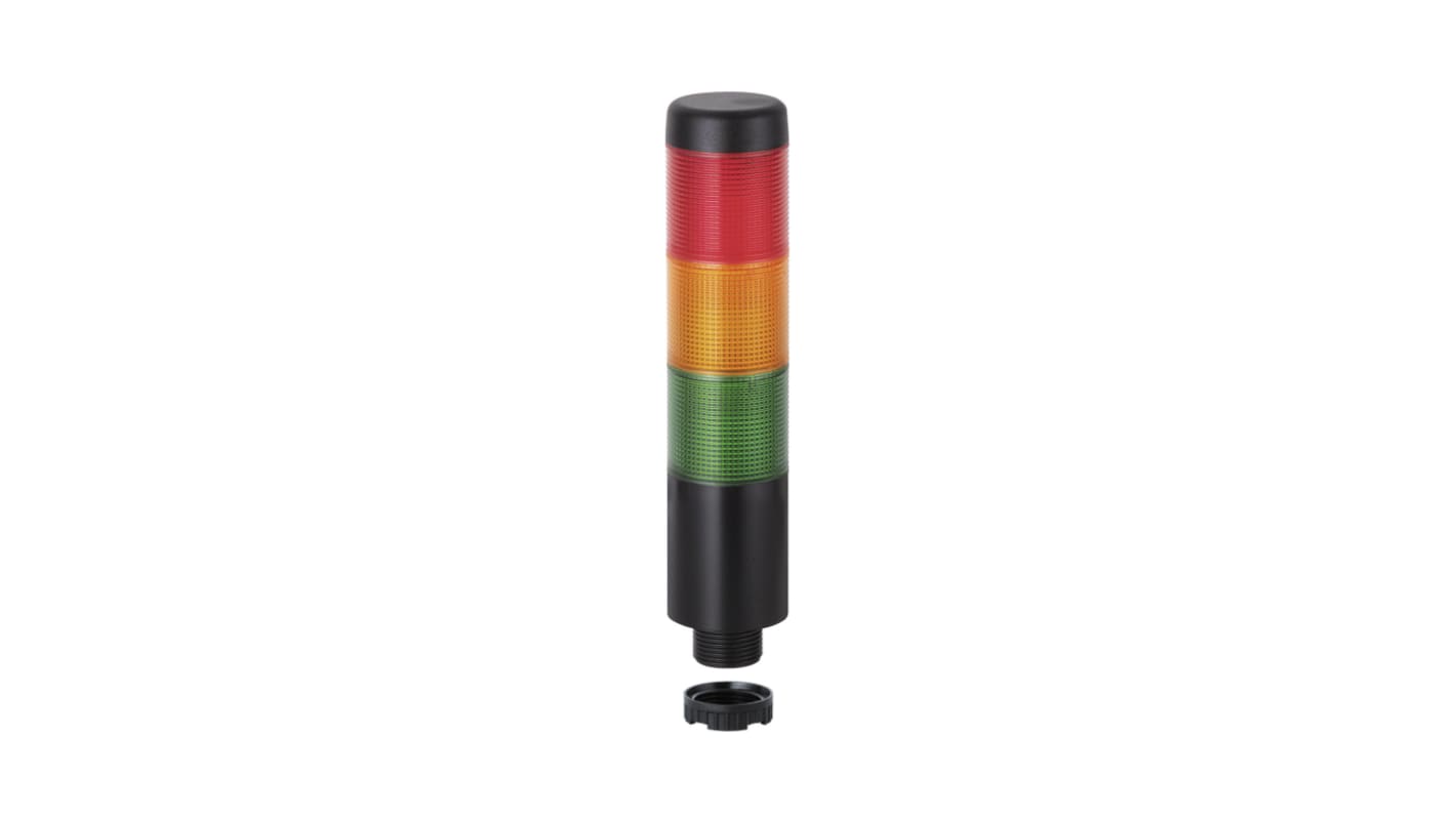 Rs-Online Torretta di segnalazione Werma 12 V LED 3 elementi lenti Rosso/Verde/Giallo con Cicalino