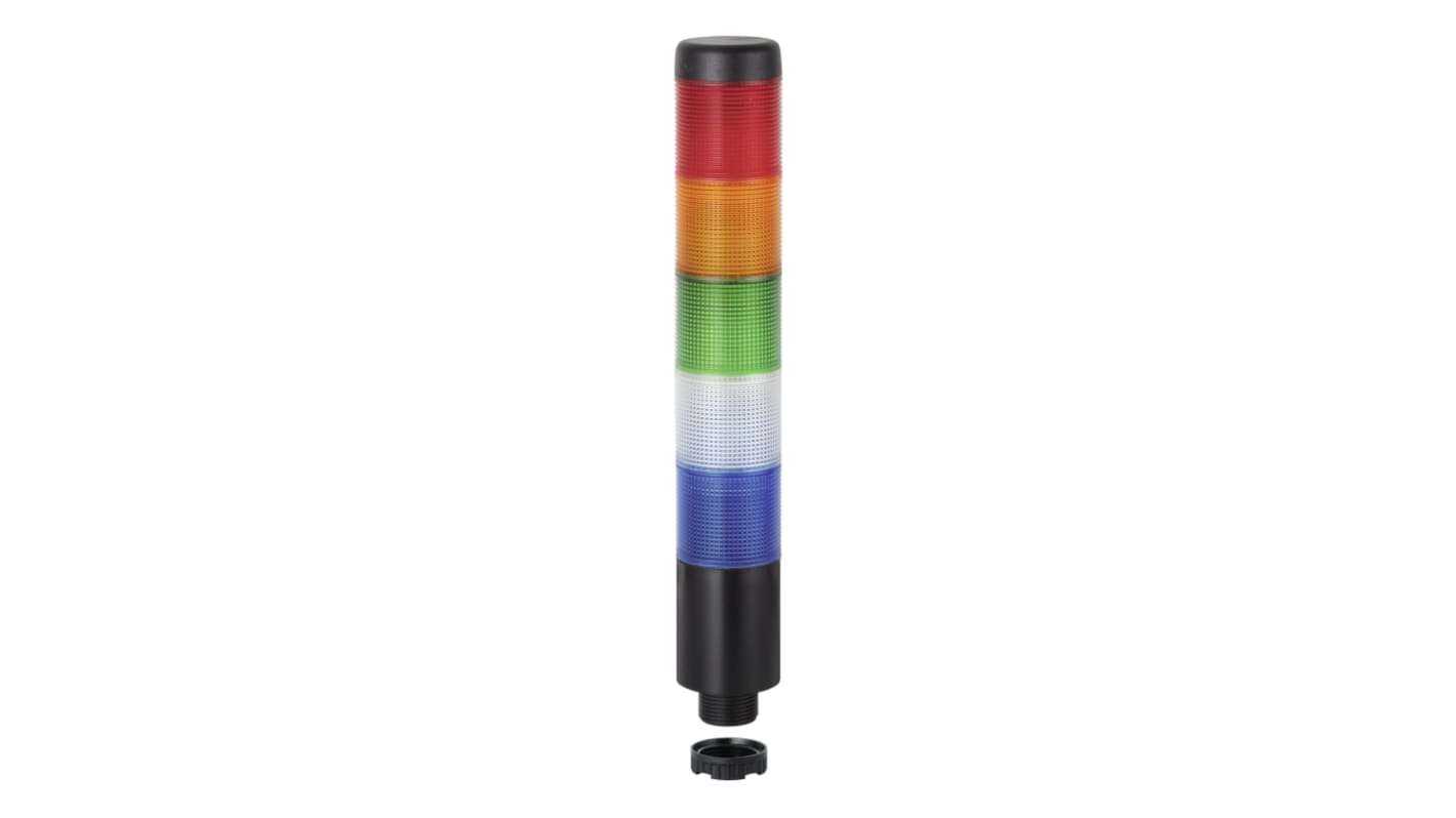 Rs-Online Torretta di segnalazione Werma 24 V LED 5 elementi lenti lenti Blu trasparente verde rosso giallo con