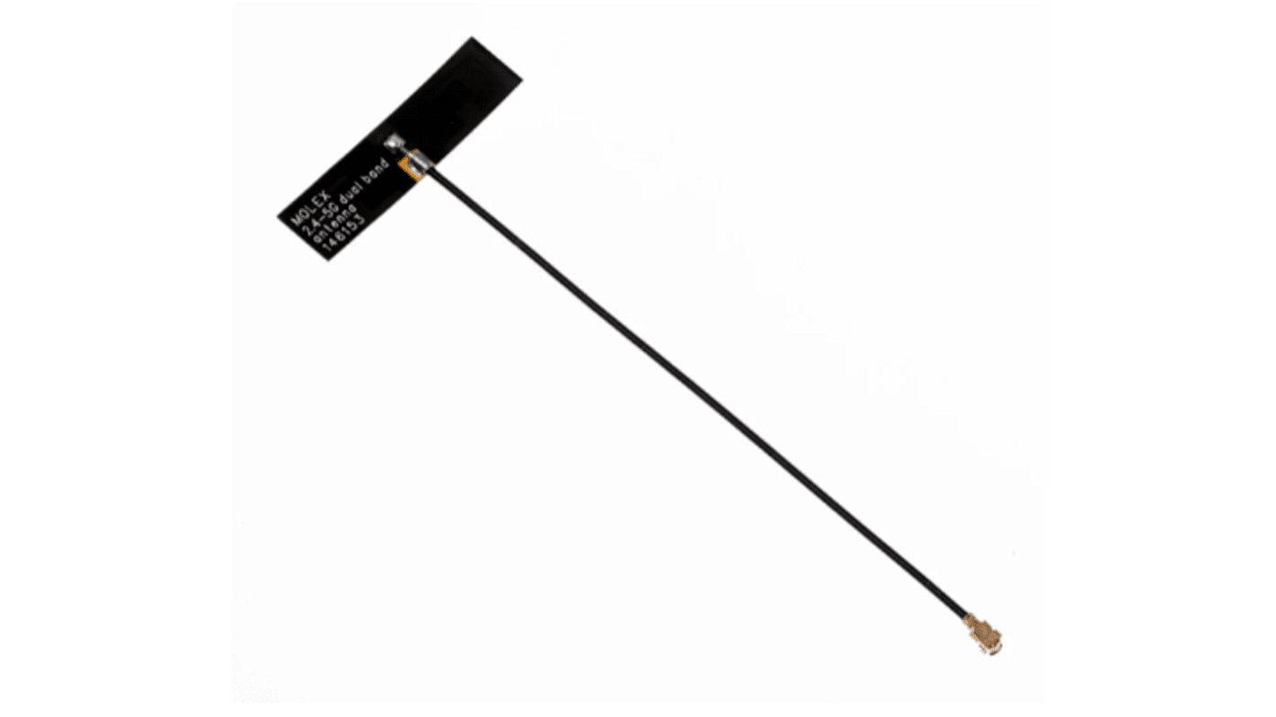 Molex 146153 Dual Band WiFi-Antenne 2,4 GHz, 5 GHz Intern / 4.25dBi Rundstrahlantenne