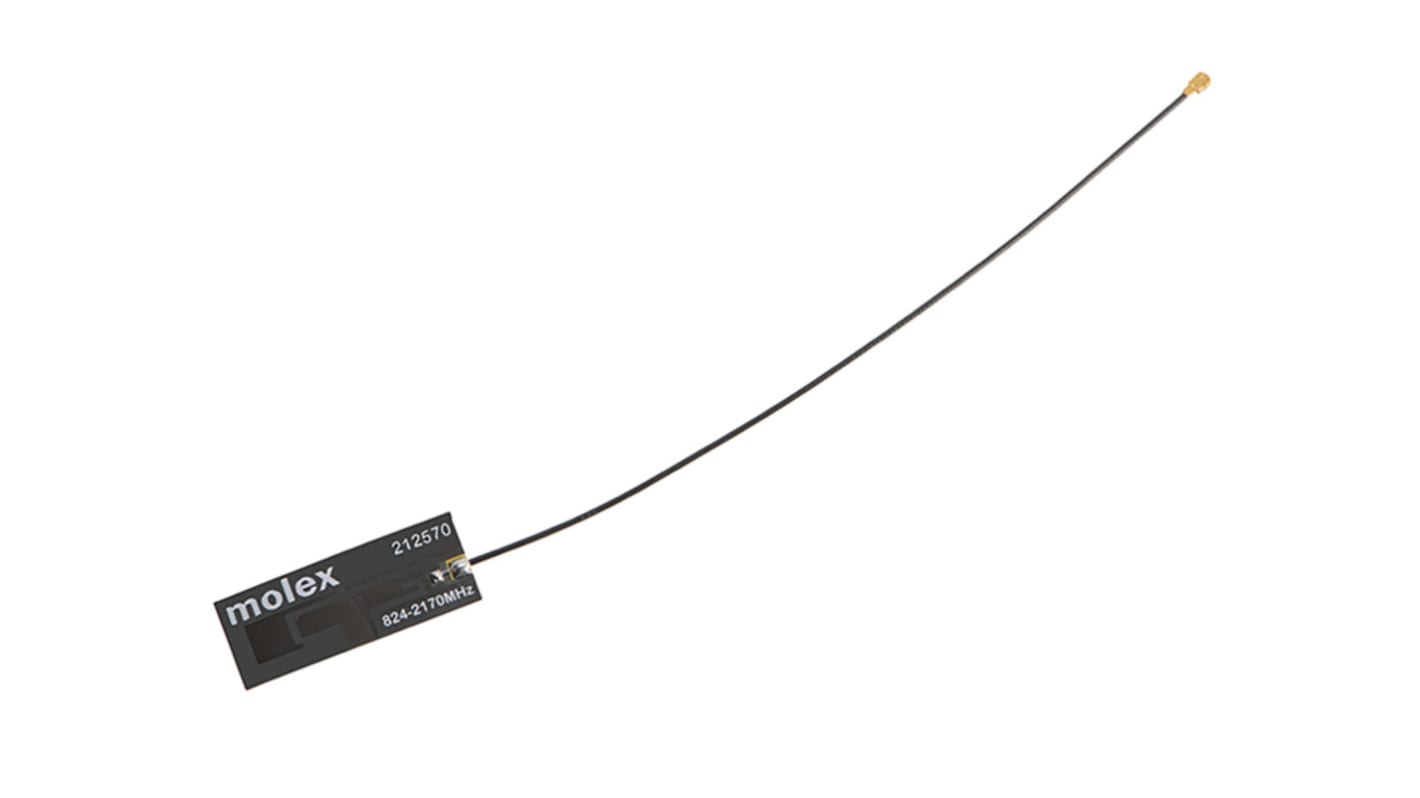 Molex 212570-0150 Square Omnidirectional GSM & GPRS Antenna, 2G (GSM/GPRS), 3G (UTMS), 4G (LTE)