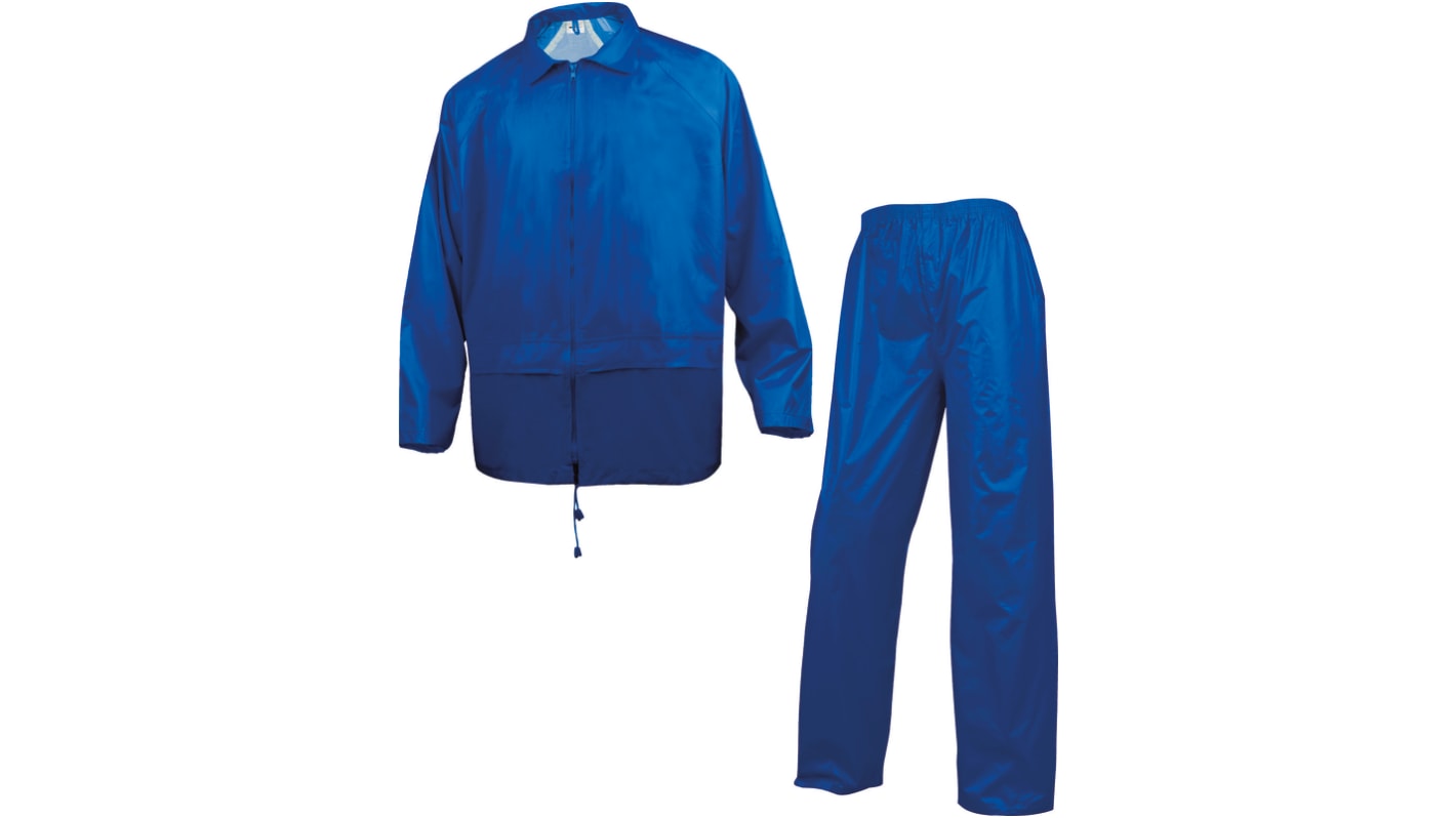 Delta Plus EN400 Blue, Dark Navy, Waterproof Rain Suit, M