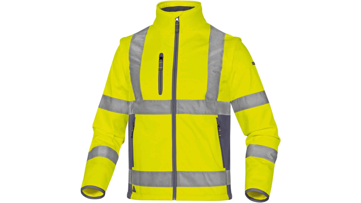 Delta Plus Yellow Unisex Hi Vis Jacket, M