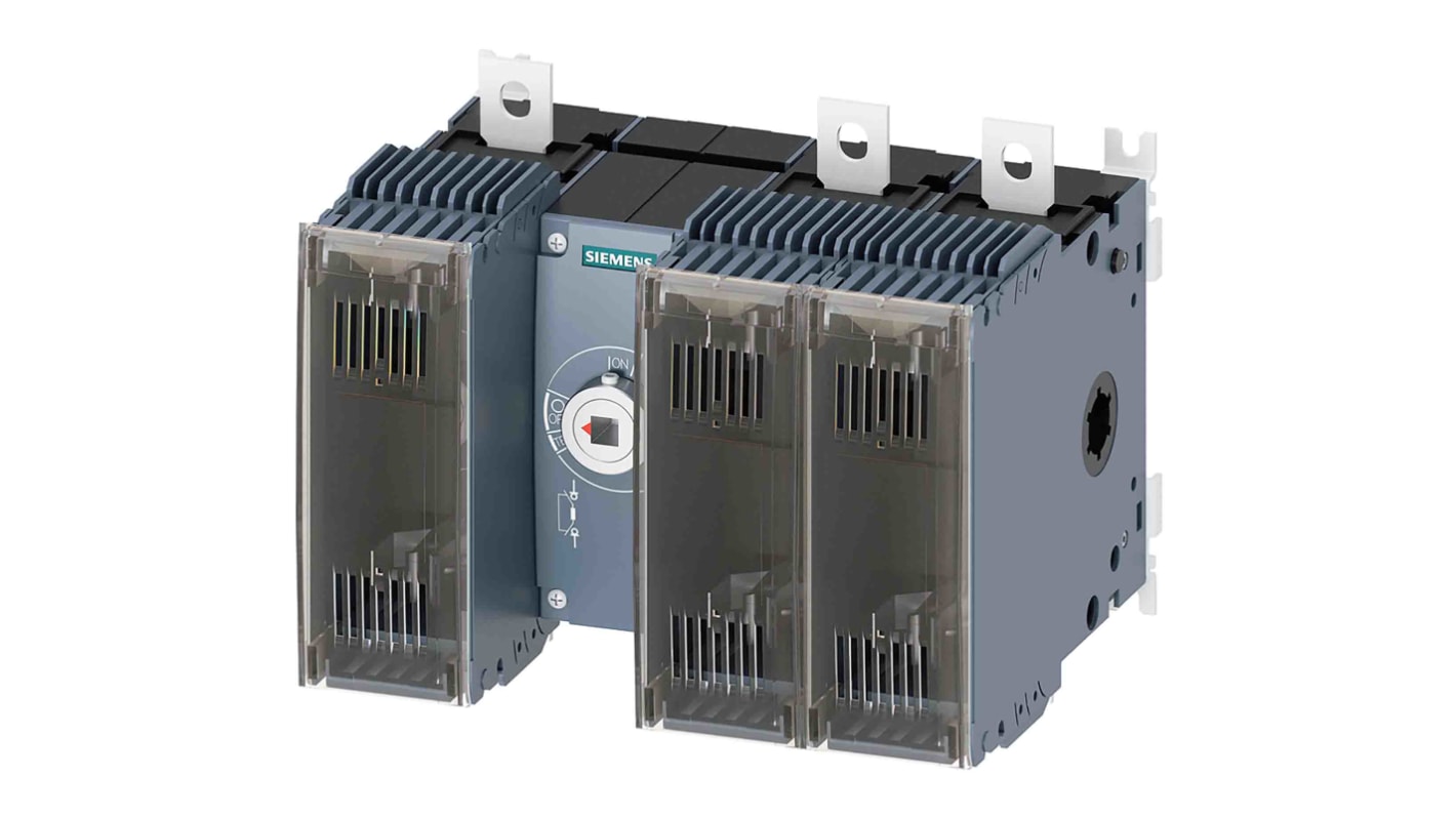 Interruptor seccionador con fusible Siemens, 250A, 3, Fusible NH0, NH1 SENTRON 3KF