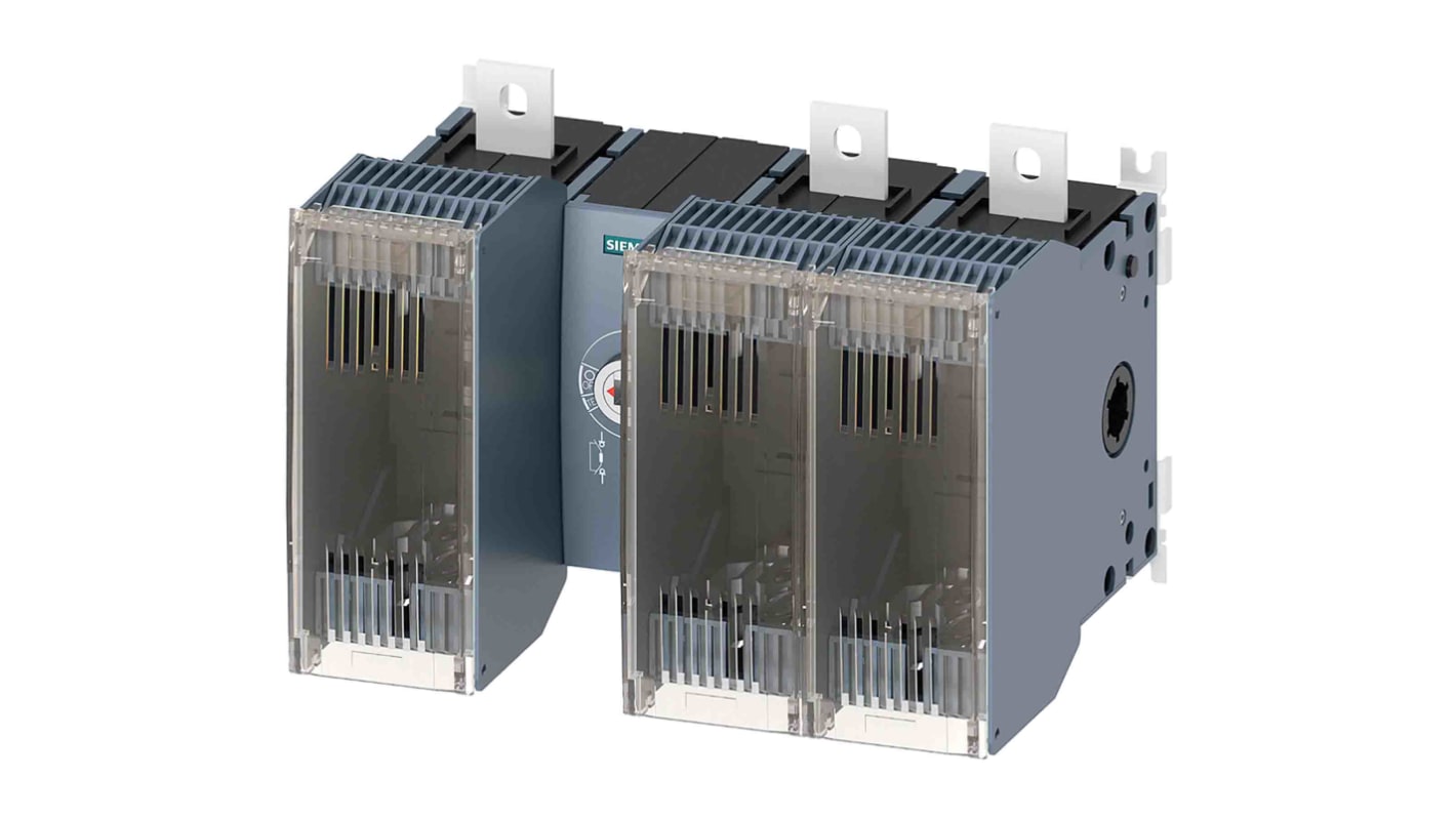Sezionatore portafusibili Siemens 3KF4340-0MF11 8NA/8NC, corrente max 400A, 3, fusibile , fusibile NH1, NH2, Montaggio