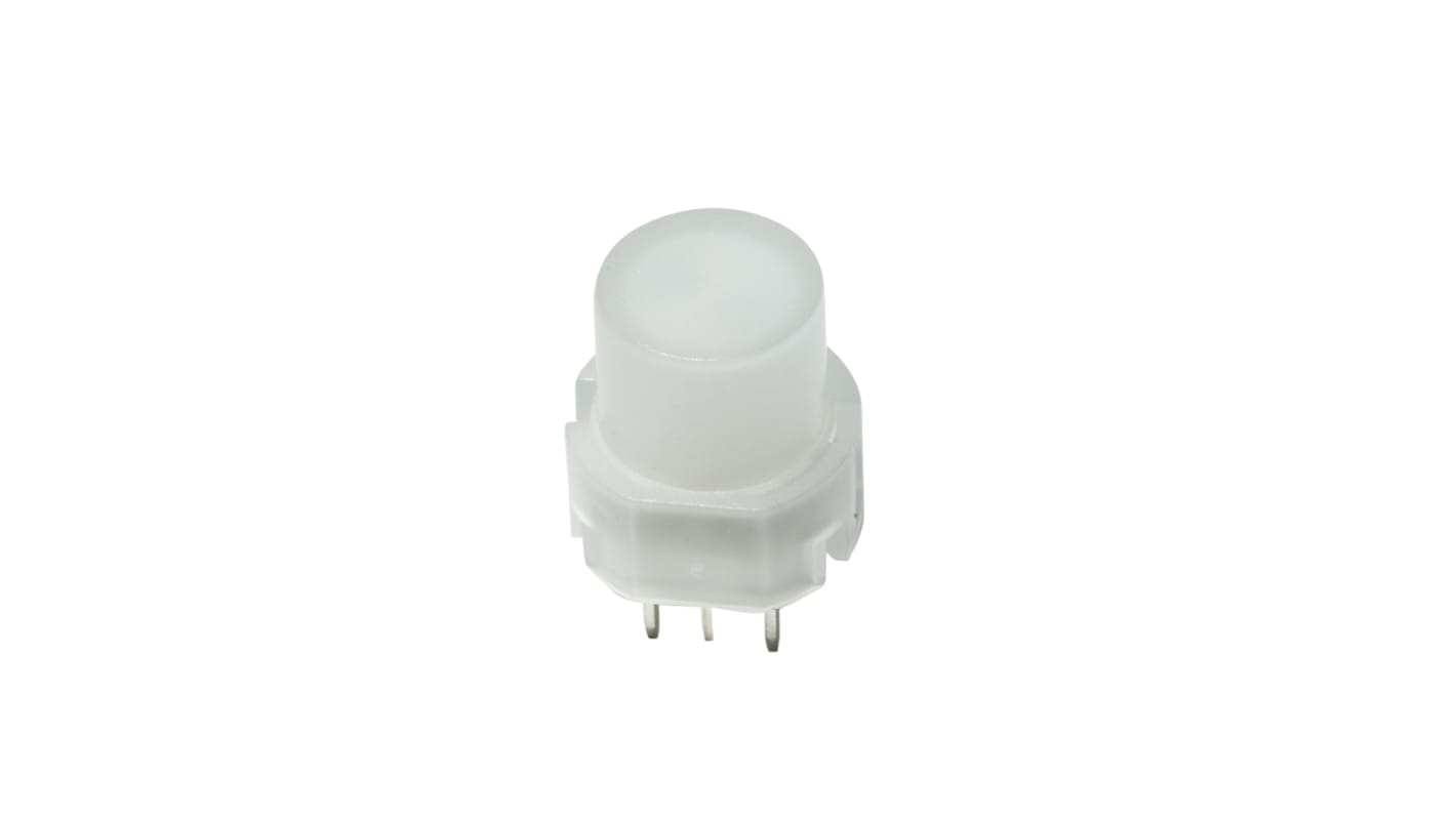 C & K Illuminated Push Button Switch, Momentary, Through Hole, SPST, Blue LED, 35V, IP40