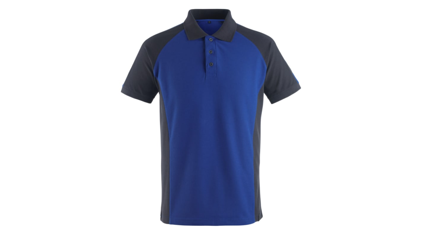 Mascot Workwear BOTTROP Blue Cotton, Polyester Polo Shirt, UK- M, EUR- M