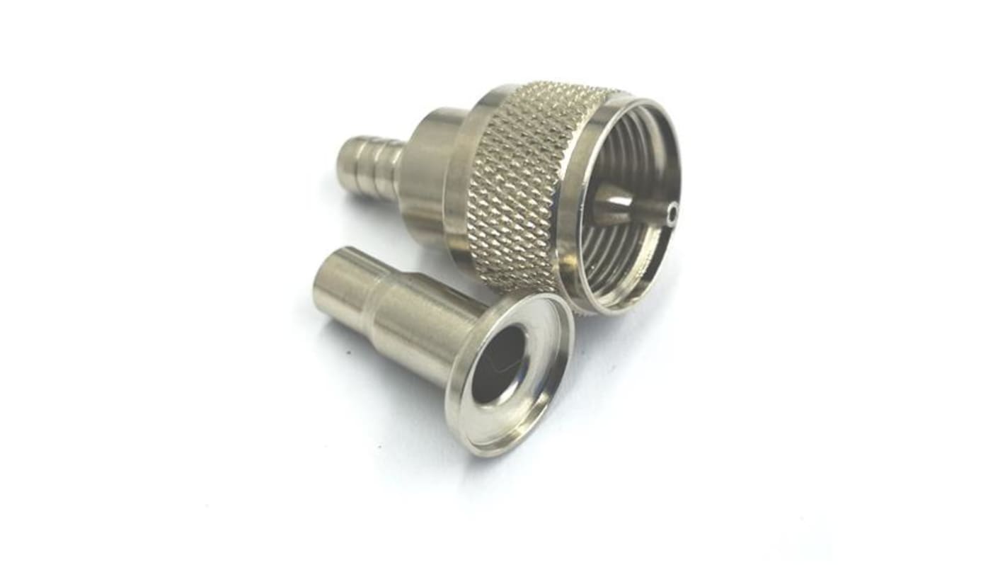 RS PRO, Plug Cable Mount UHF Connector, 50Ω, Cable Termination, Straight Body
