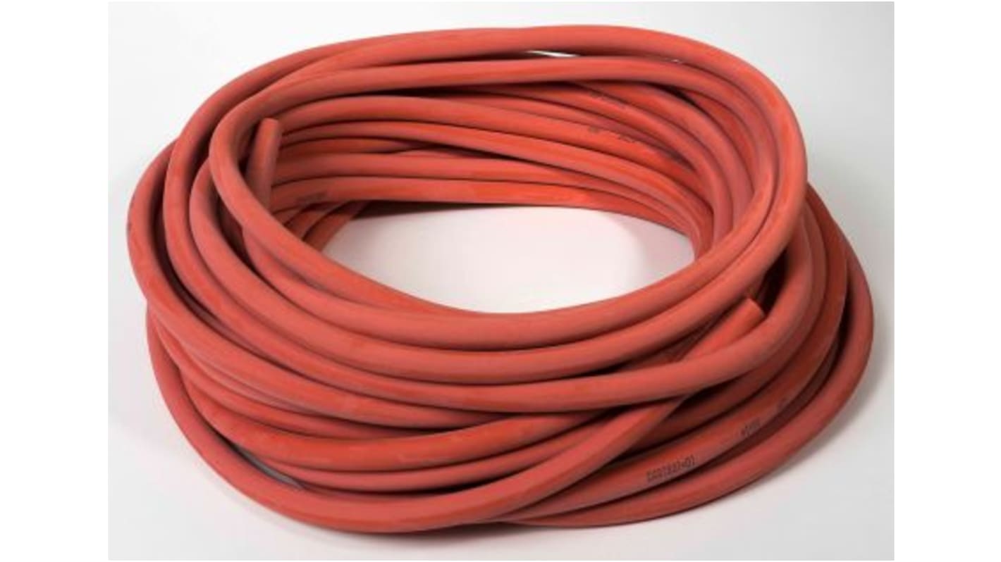 Saint Gobain Versilon™ GSR Natural Rubber, Flexible Tube, 6mm ID, 12mm OD, Red, 25m