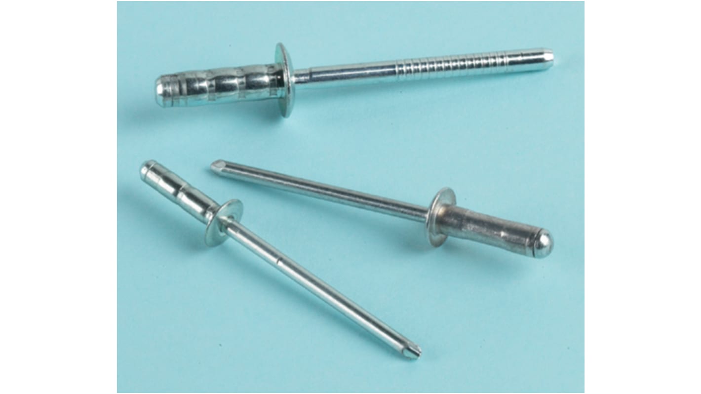 Nitte, L: 2.2mm Blankforzinket, , blindnitte, Diameter: 3.2mm