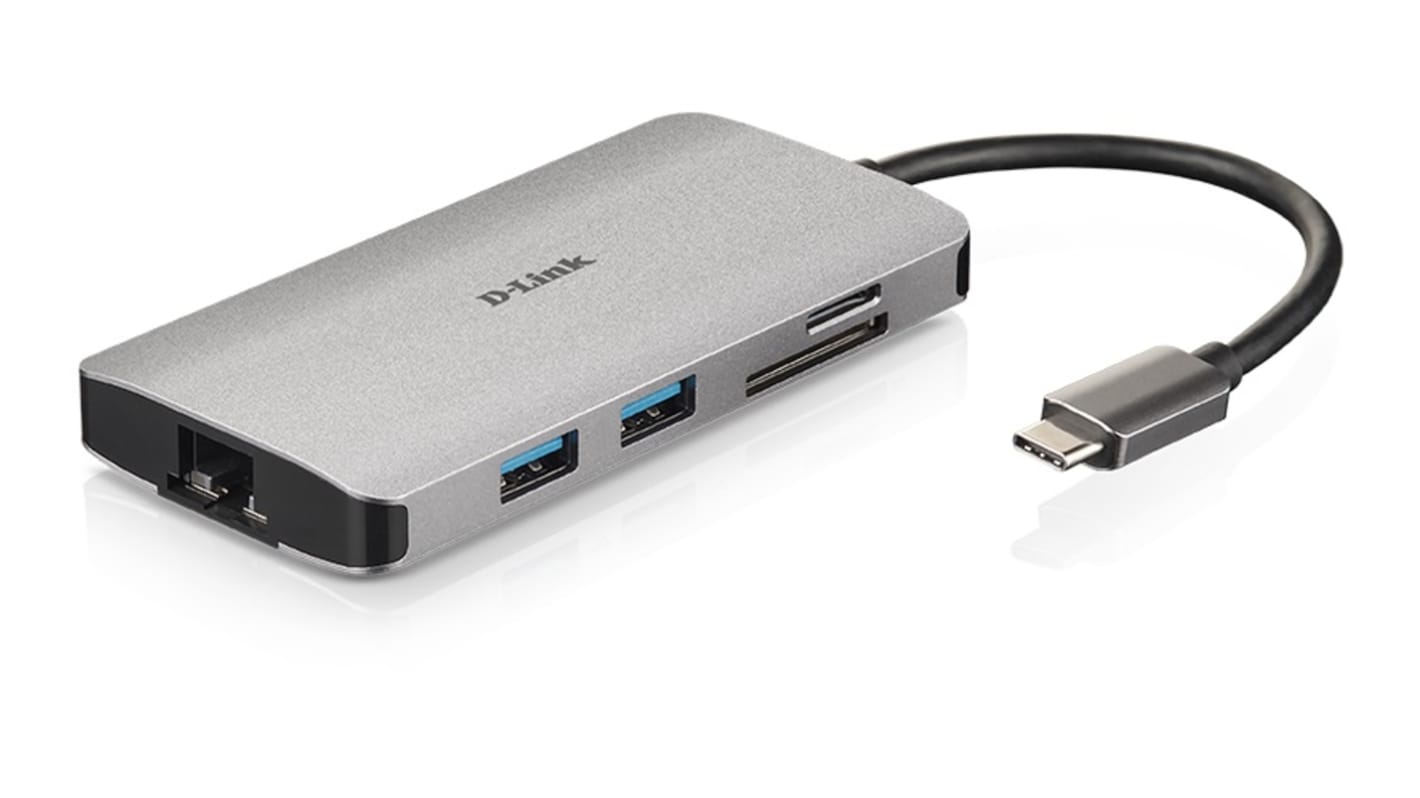 D-Link 3 Port USB 3.0 USB C  Hub, USB Powered, 105 x 52 x 13mm