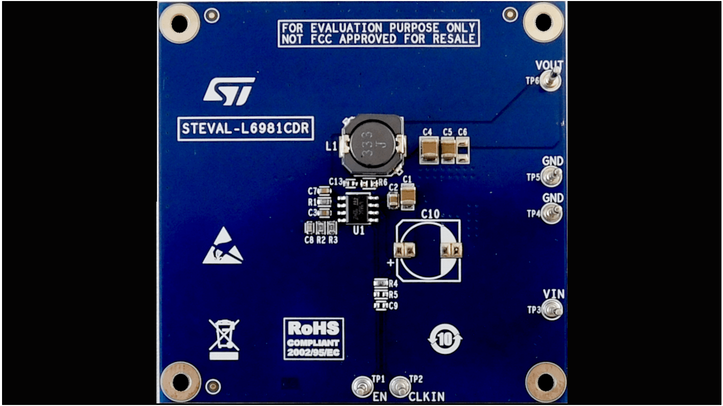 STMicroelectronics STEVAL-L6981CDR 评估测试板, L6981芯片