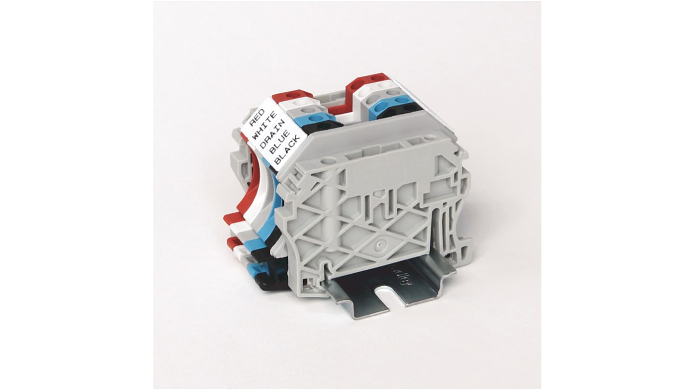 Ensamblaje de raíl personalizado Allen Bradley 1492 para uso con DeviceNet, KwikLink