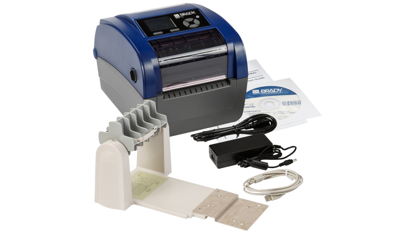 Brady BBP12 Label Printer, 116.84mm Max Label Width, Type E Plug
