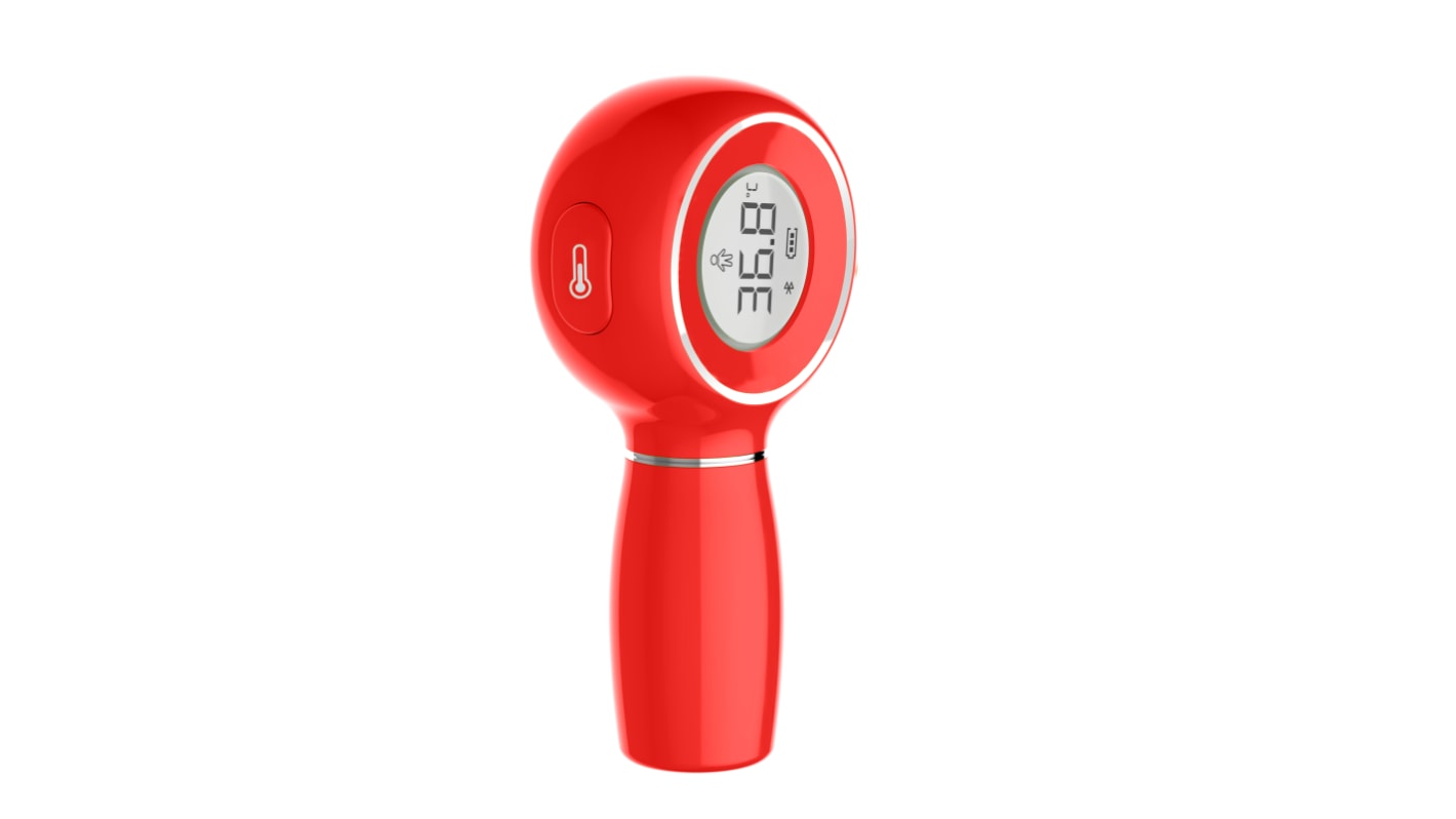 RS PRO Infrared Thermometer, 0°C Min, +60°C Max, ±0.2 °C Accuracy, °C and °F Measurements