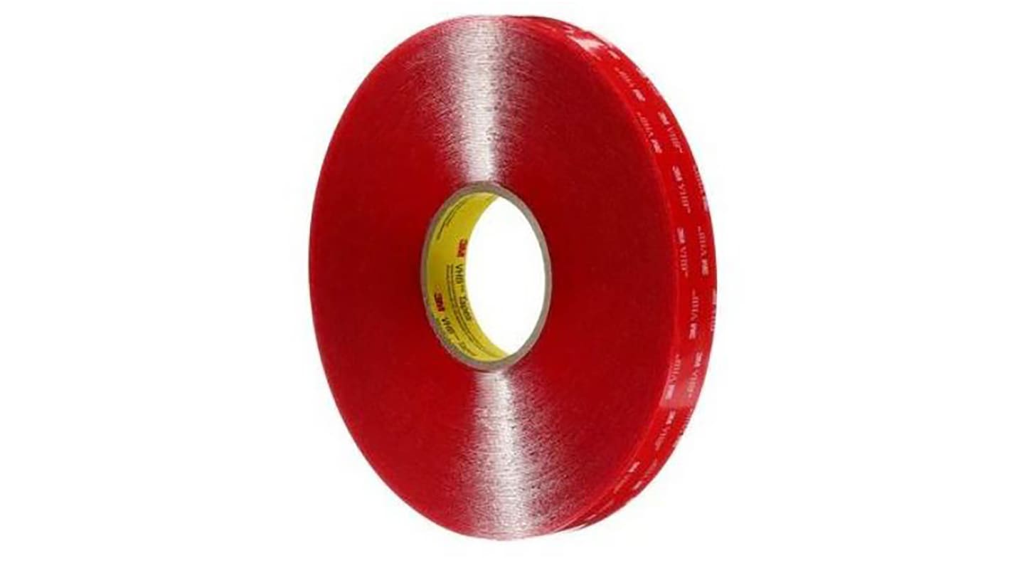 Ruban mousse acrylique  double face 3M 4910 VHB™, Transparent, 32.91m x 19.0mm