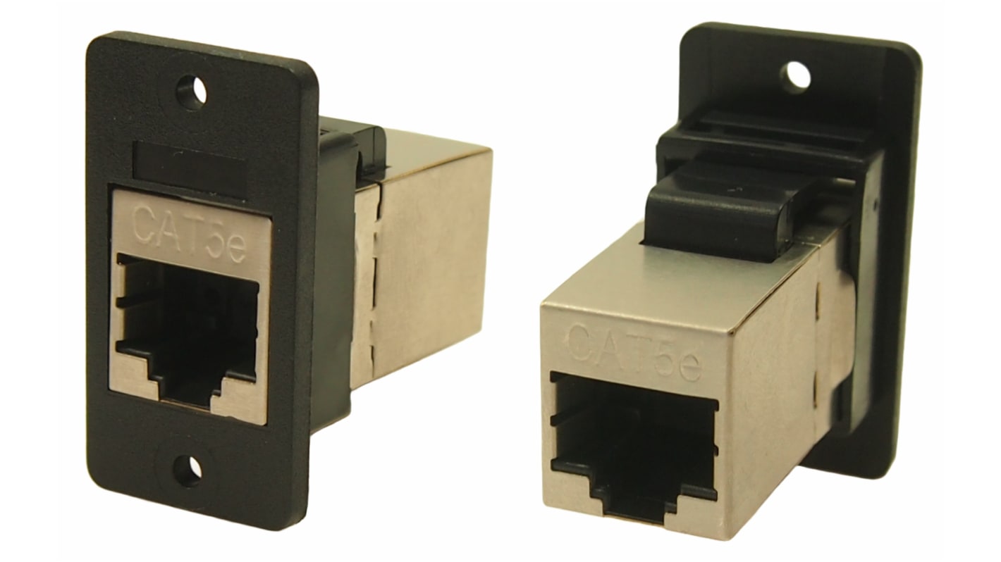 Conector RJ45 Cat5e Hembra RS PRO, de 8P8C vías, apantallado