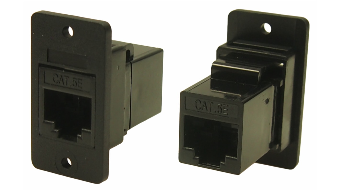 RS PRO RJ45 モジュラーコネクタ, メス, RJ45コネクタ, パネルマウント, Cat5e