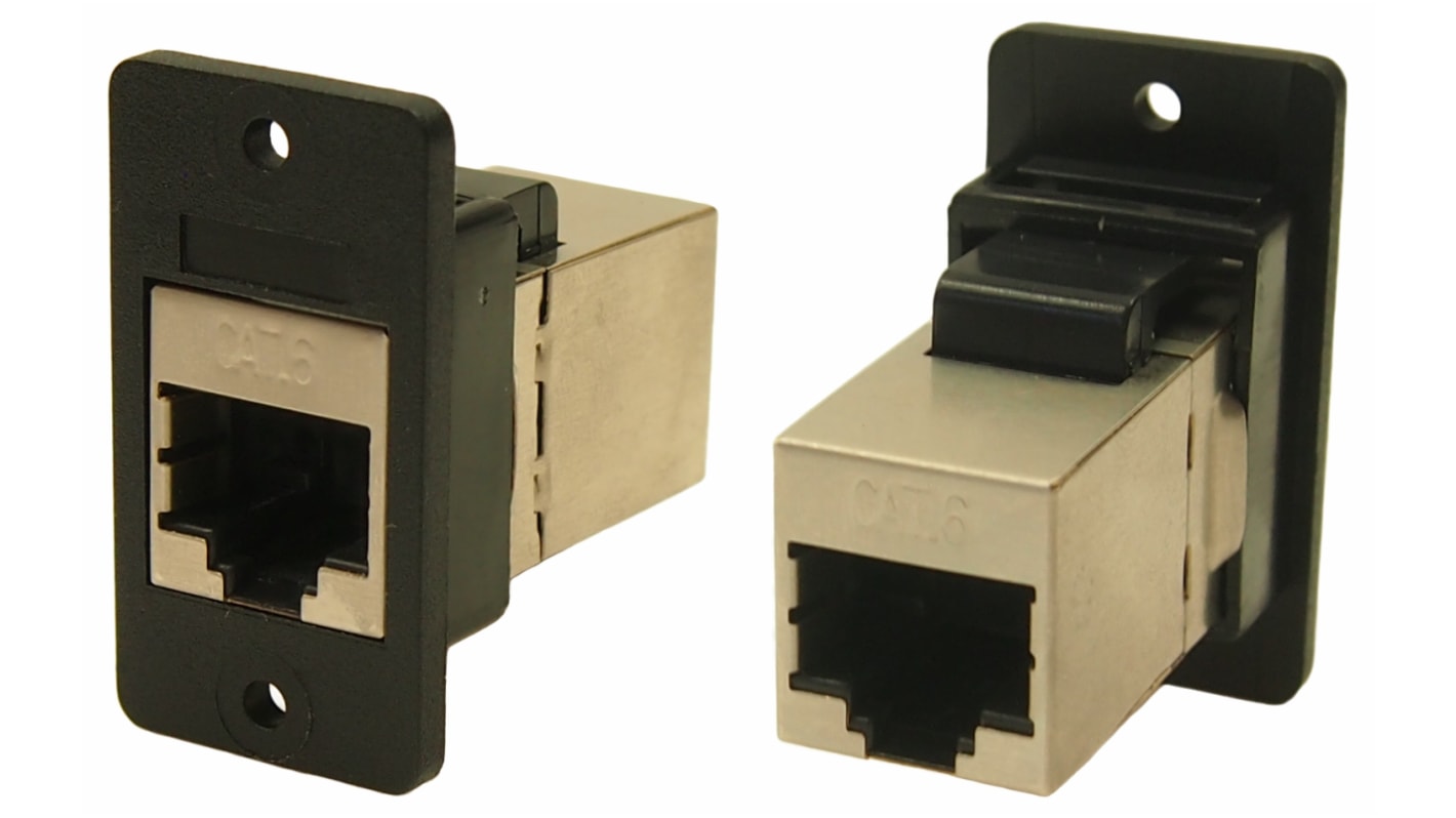 Conector RJ45 Cat6 Hembra RS PRO, de 8P8C vías, apantallado