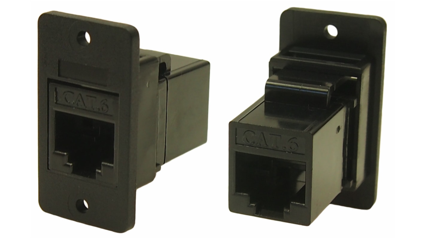 RS PRO RJ45六类接口, 面板安装, 单口, 8P8C路
