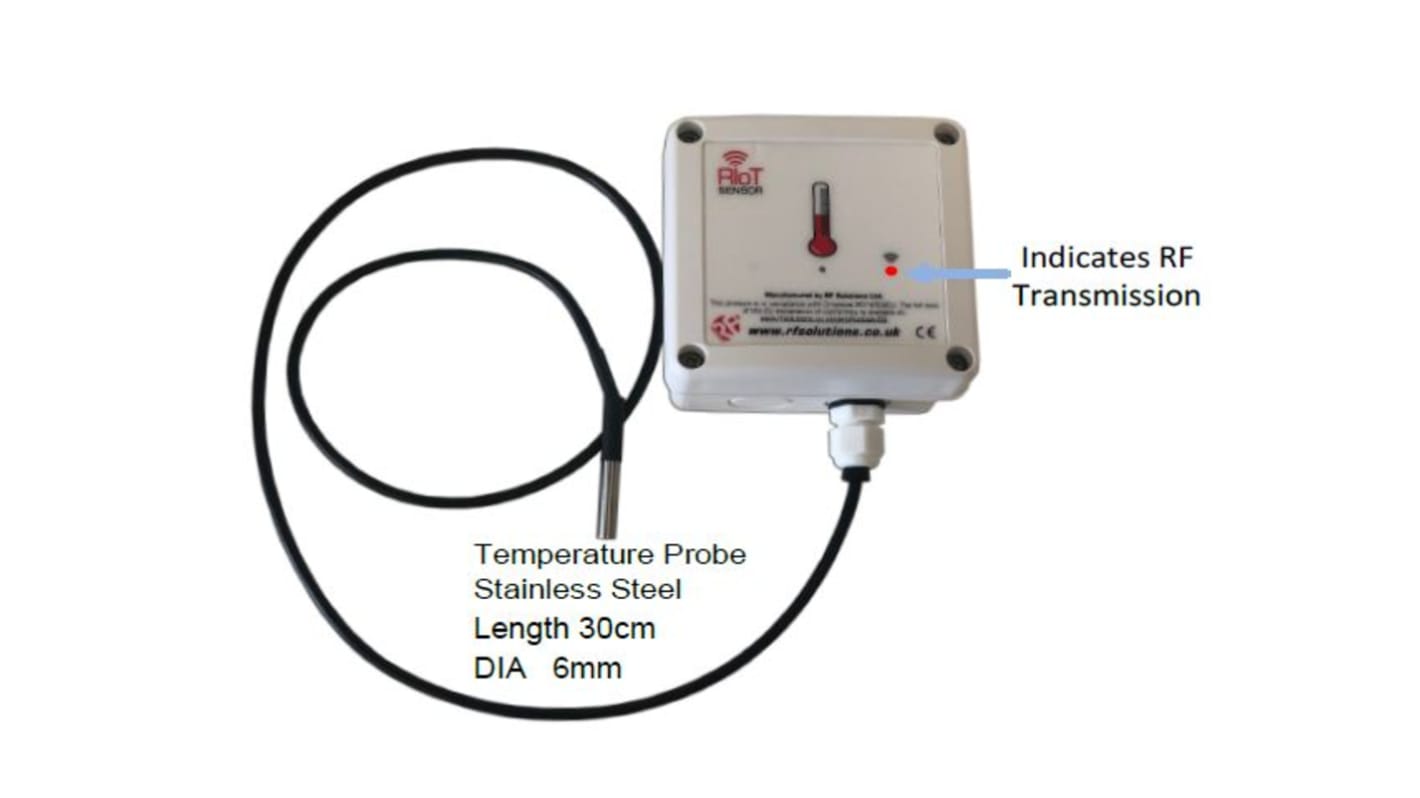 RF SolutionsRIoT-SENW-TMP-8T1 Remote Control Fob, 868MHz