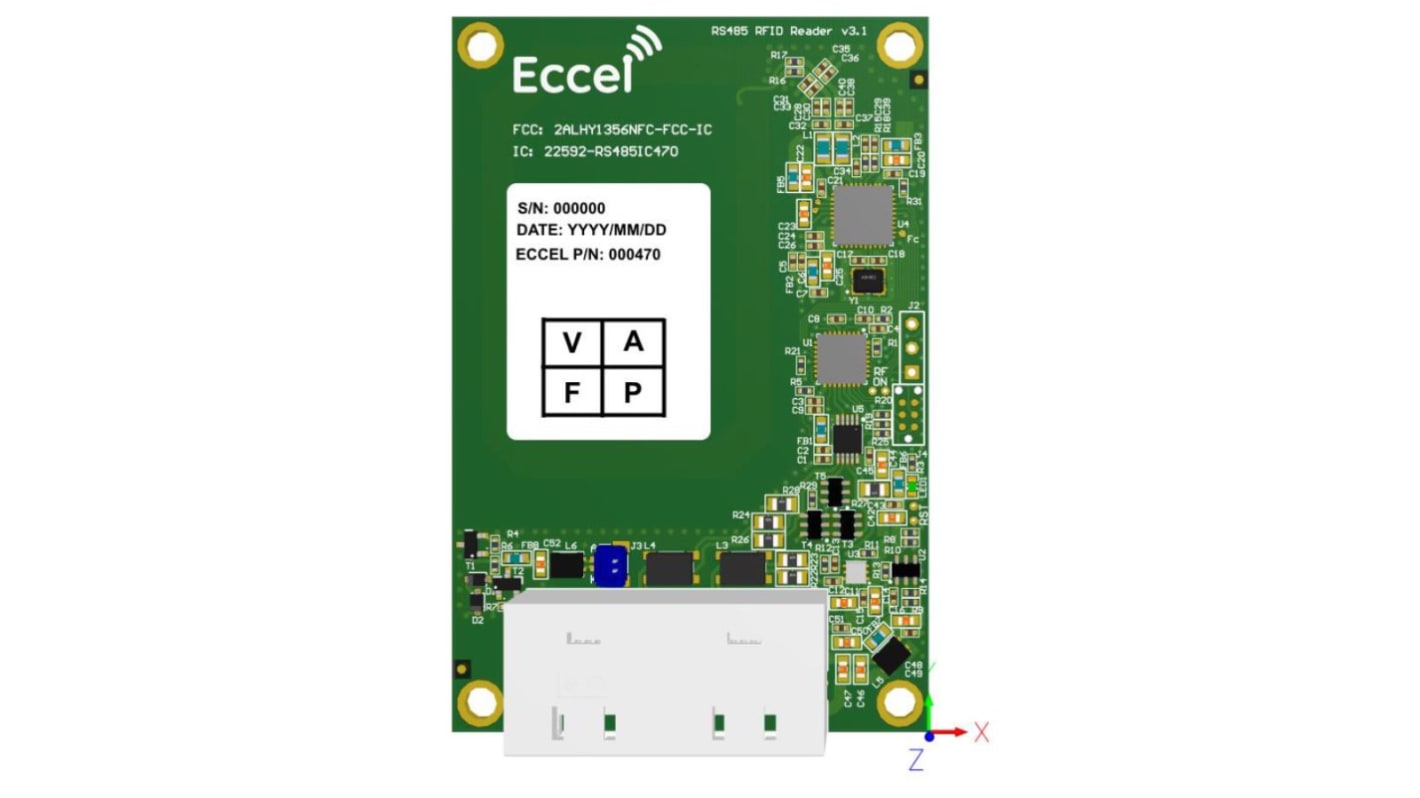 Módulo RF Transmisor, 13,56MHZ, 115200bps, 5V dc, Potencia < 100mW