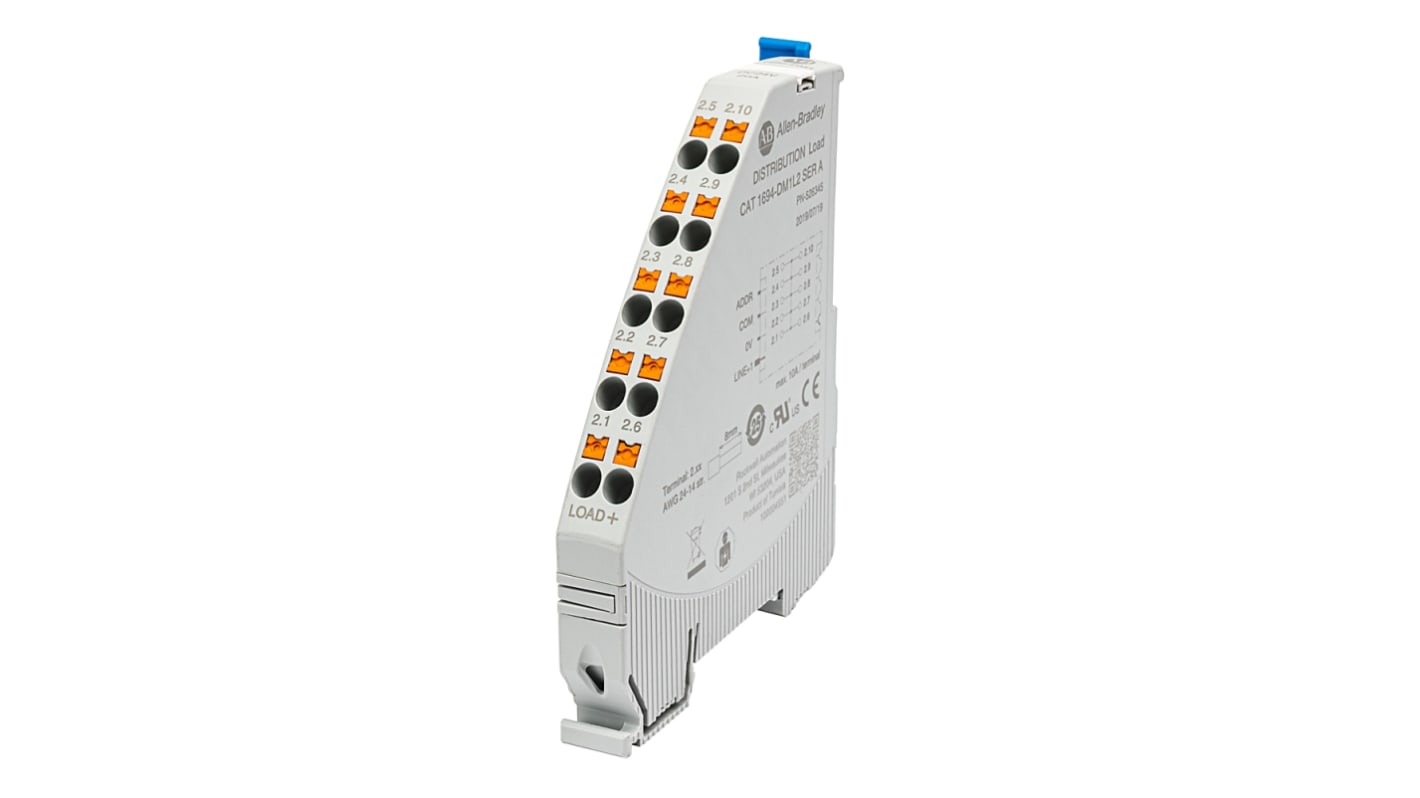 Interruptor automático electrónico Rockwell Automation 1694-DM2L2, 20A, Carril simétrico 24V 1694-DM, 2 canales