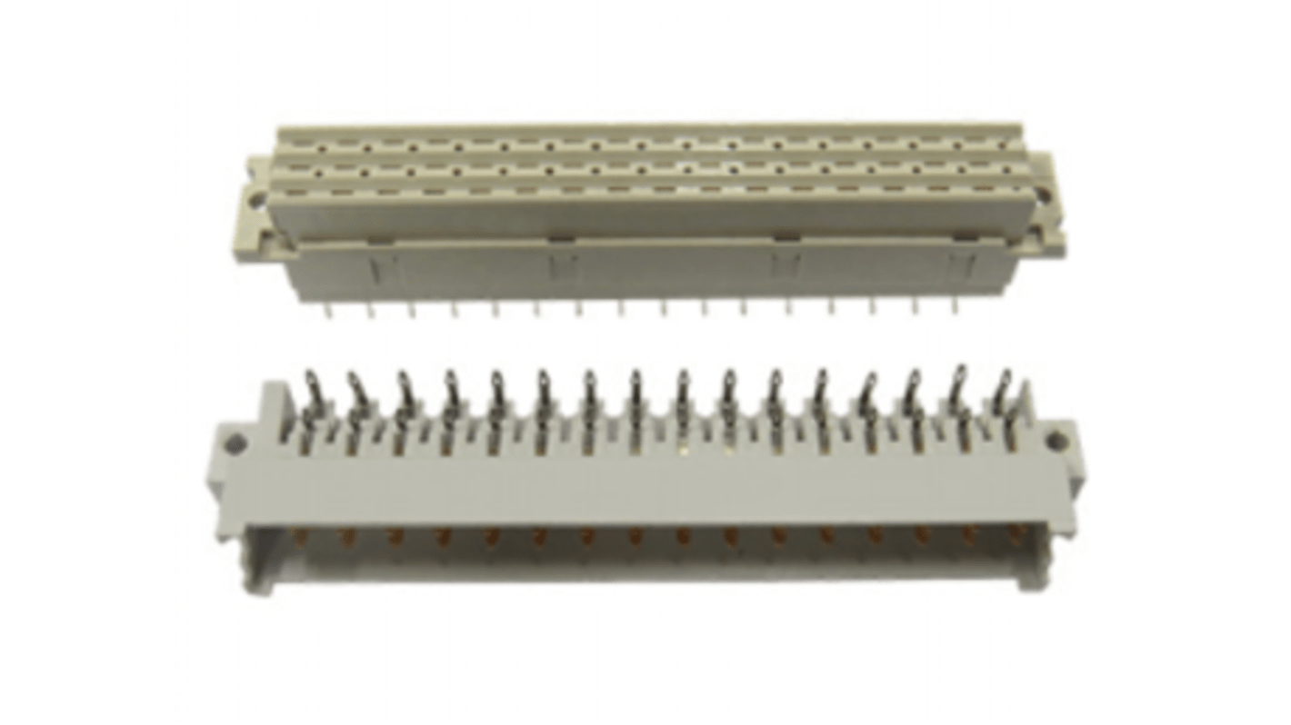 Amphenol Communications Solutions DIN 41612-Steckverbinder Buchse Vertikal, 15-polig, Raster 5.08mm, Faston