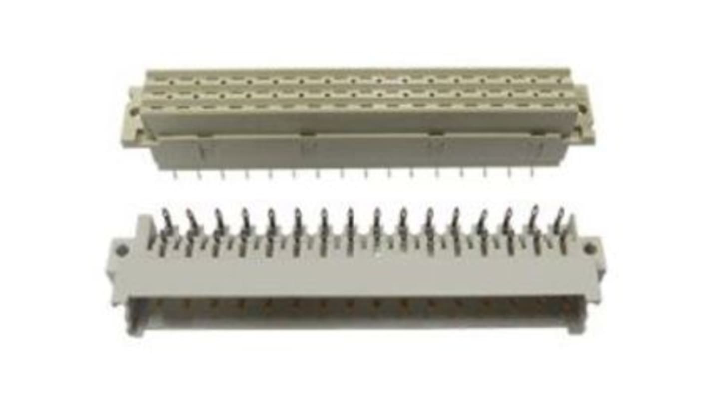 Amphenol Communications Solutions DIN 41612 konnektor DIN 41612 Serien, 5.08mm Afstand, 48-Polet, Vertikal, fatning,