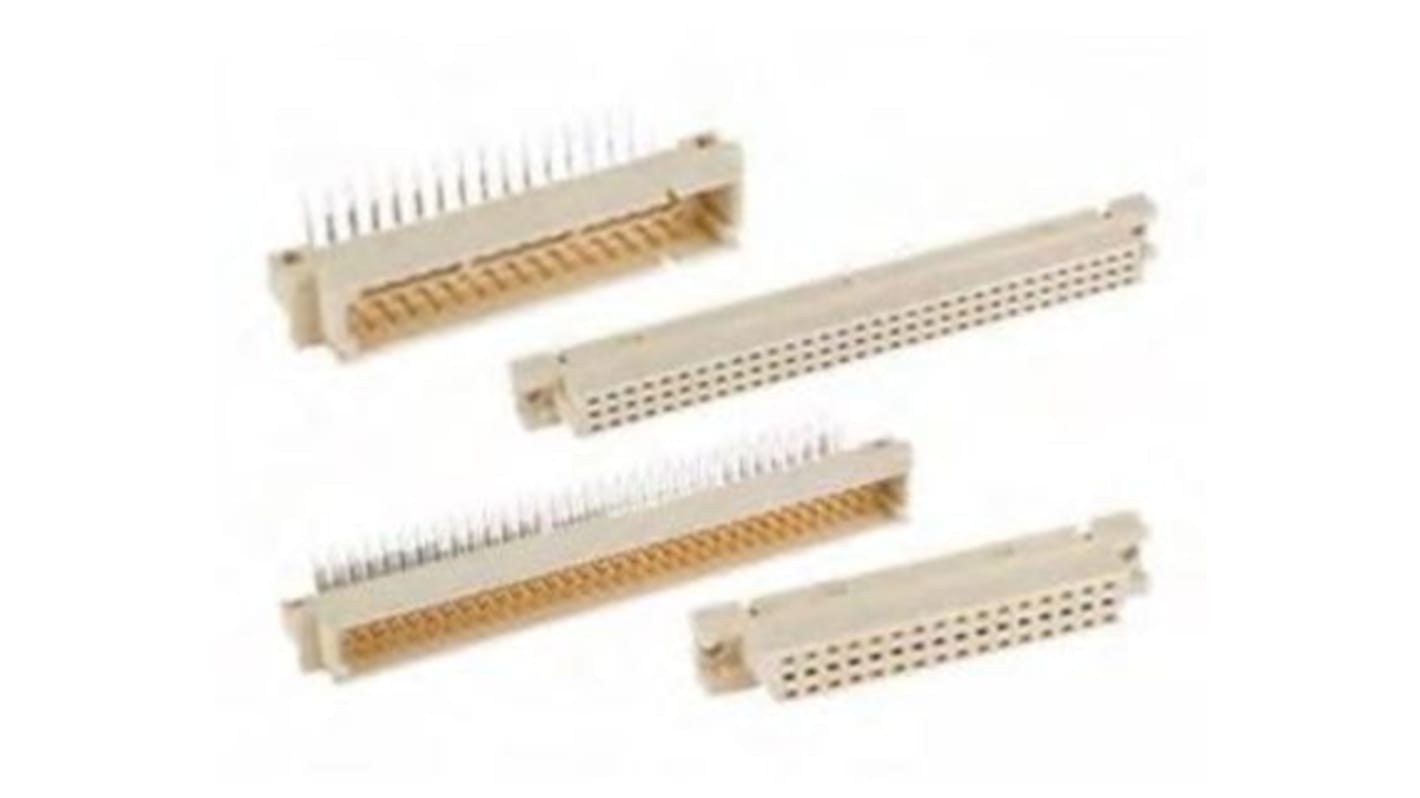 Amphenol Communications Solutions DIN 41612 96 Way 2.54mm Pitch, 3 Row, Vertical DIN 41612 Connector Receptacle