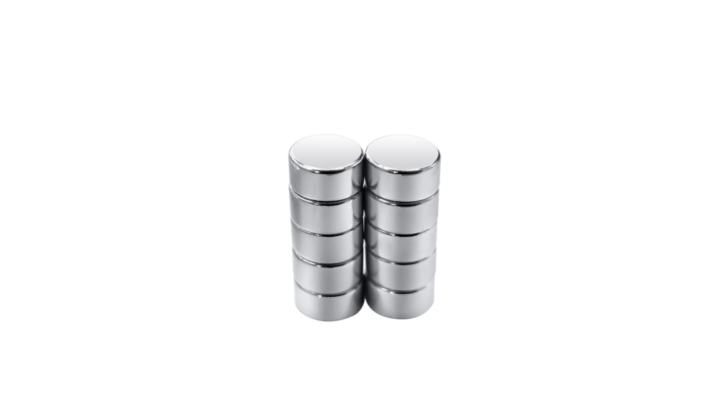 RS PRO Neodymium magnet Skive, B/D: 8mm