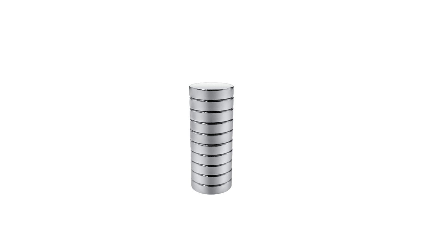 RS PRO Neodymium magnet Skive, B/D: 12mm