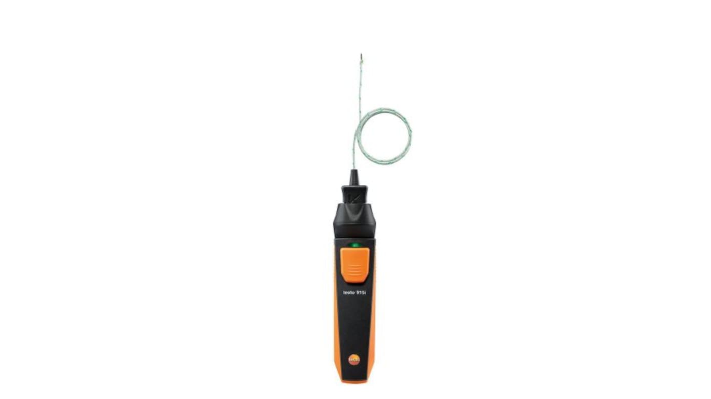 Testo 915i Wireless Digital Thermometer, K Probe, 1 Input(s), ±1 °C Accuracy
