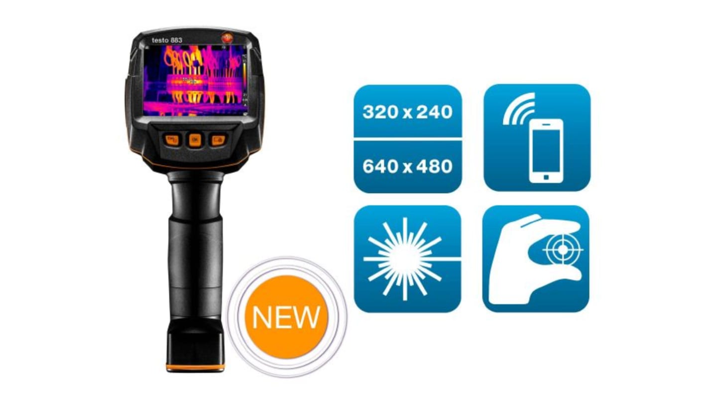 Termocamera Testo Testo 883, -30 → +650 °C.