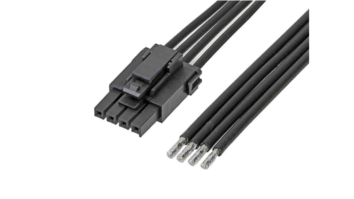 Molex 4 Way Female Ultra-Fit Unterminated Wire to Board Cable, 150mm