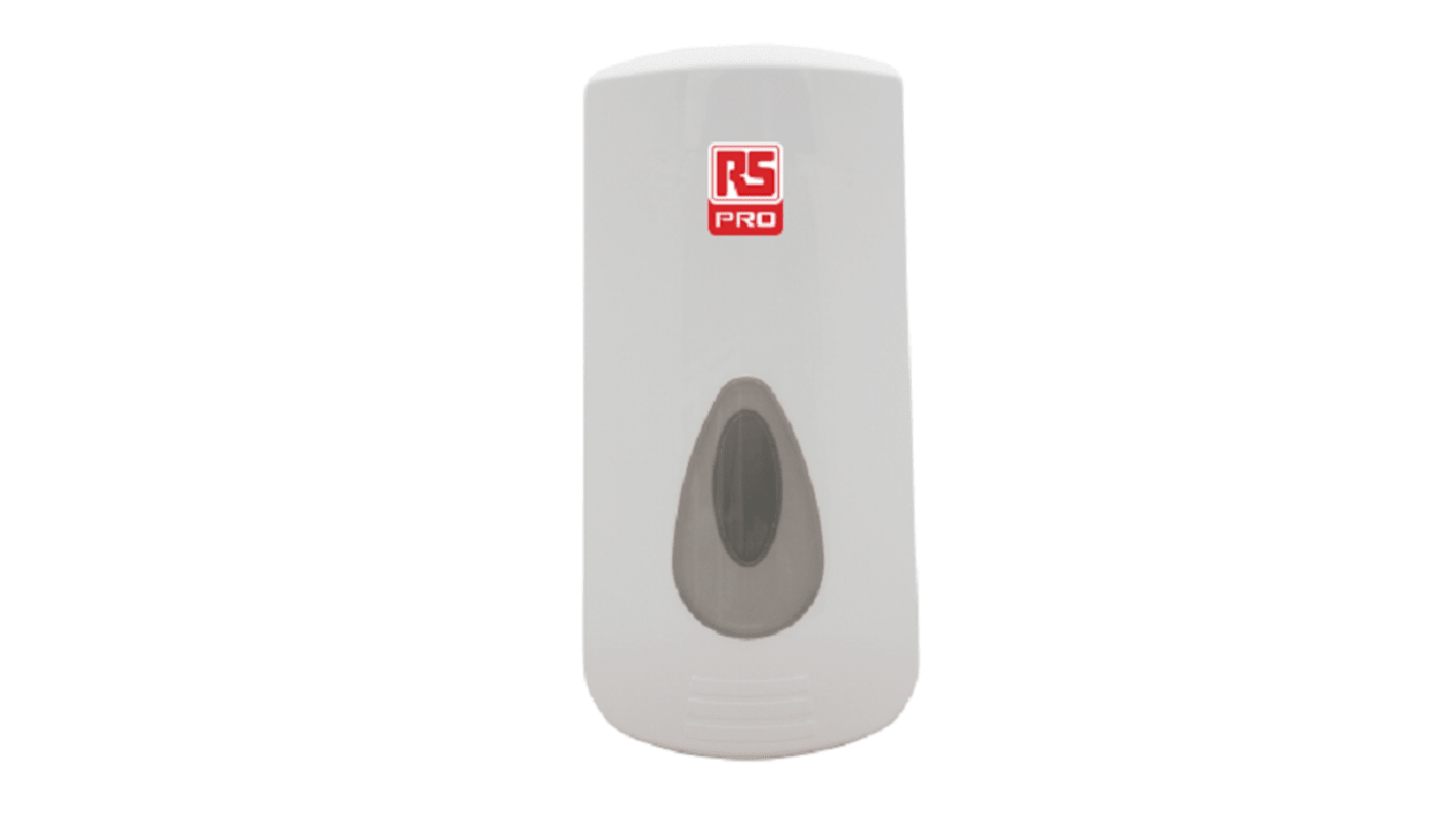 RS PRO 900ml Wall Mounted Soap Dispenser for RS PRO Bulk Refill Bottles (excluding Foaming Hand Cleaner)