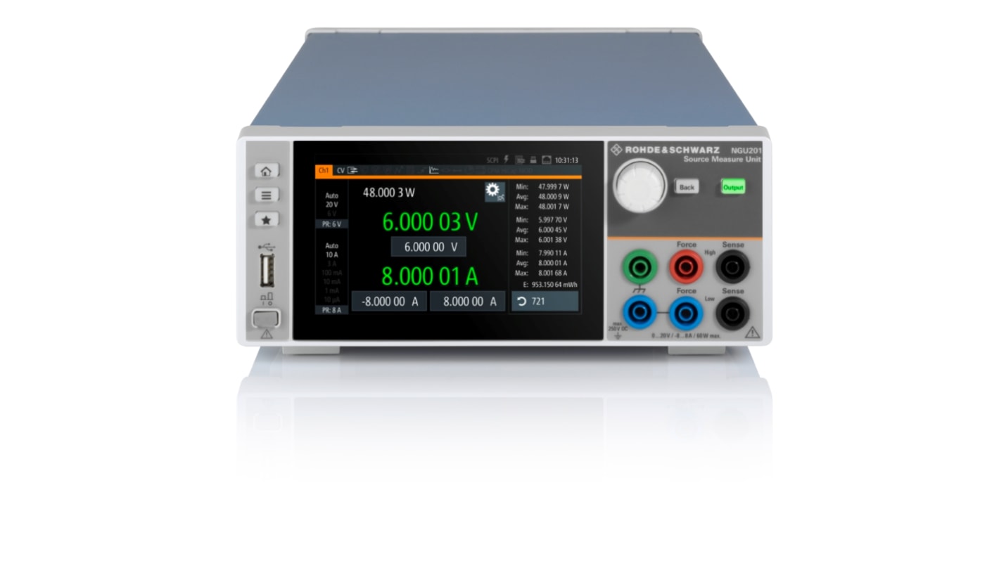 Rohde & Schwarz NGU Series Source Meter, 0 → 20 V, 1-Channel, 8 A, 60 W Output