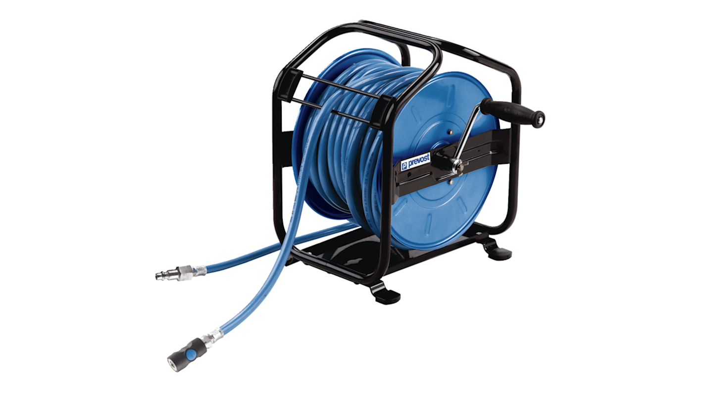 PREVOST Druckluft-Schlauchaufroller 25m I ø 10mm A ø 14mm  inkl. Schlauch 12bar