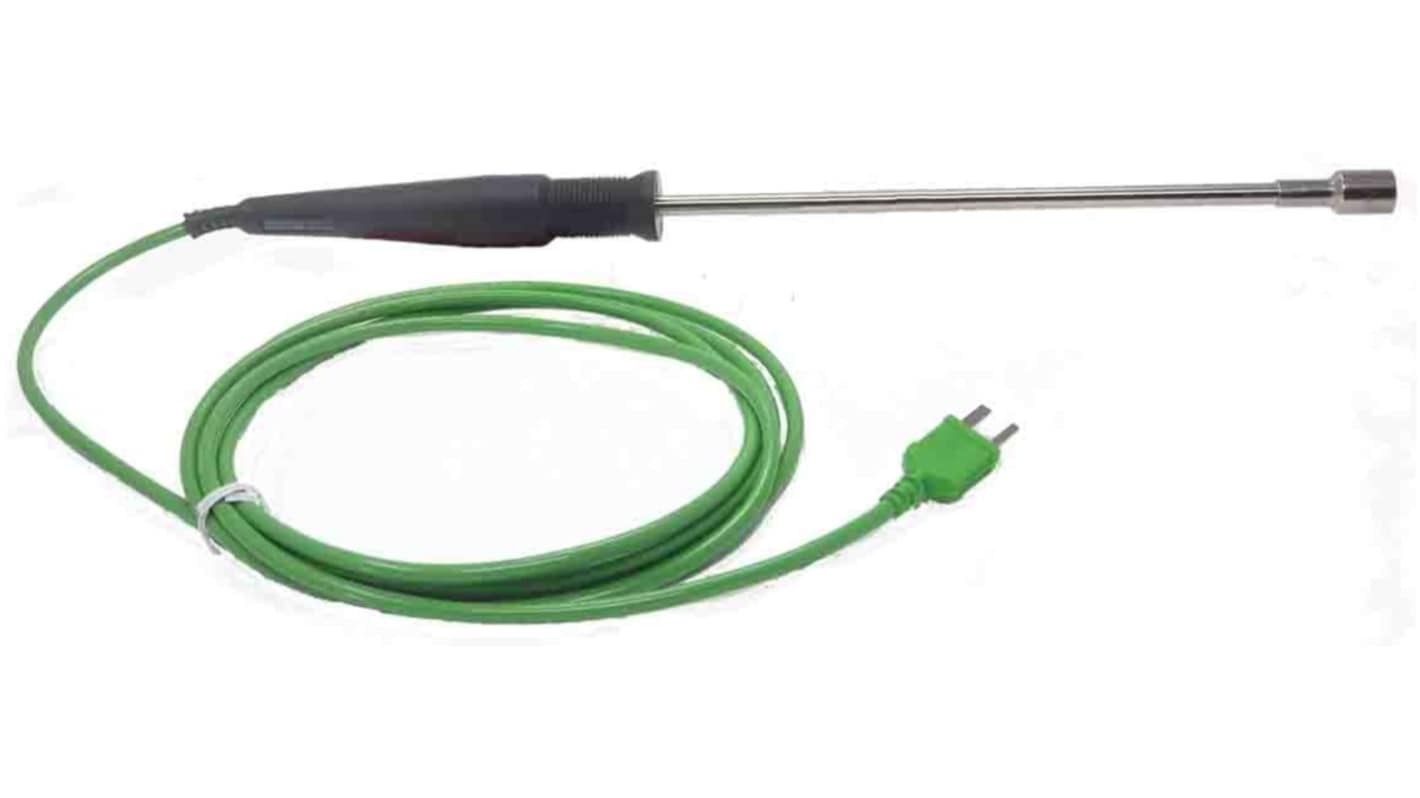 RS PRO K Immersion, Surface Temperature Probe, 200mm Length, 6mm Diameter, 250 °C Max