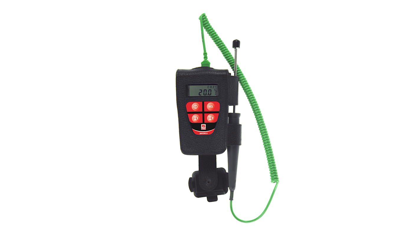 RS PRO FMK2 Type K Thermocouple Digital Thermometer for Facilities Management Use, Immersion, Surface Probe, 1